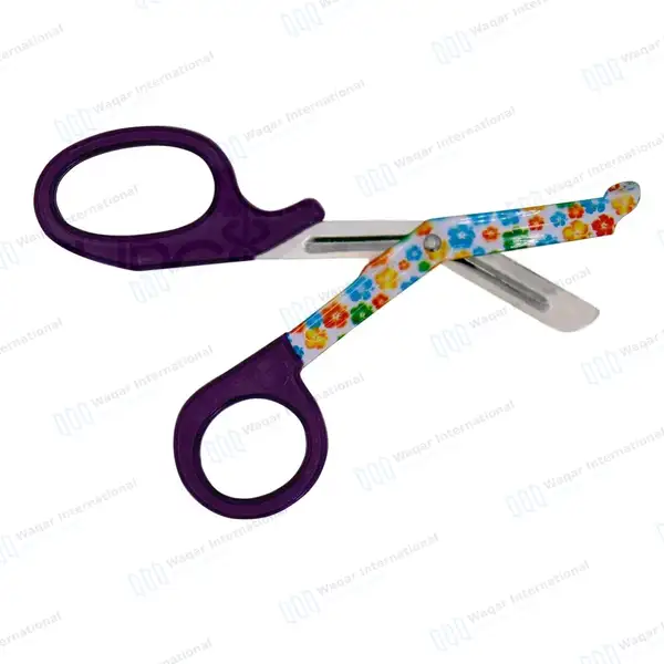 50 EMT Utility Scissors 7.25″ Paper Coated Blades Purple - surgical instruments manufactured by Waqar International, Sialkot - view 9