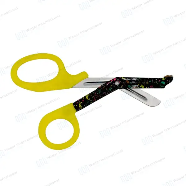 50 EMT Utility Scissors 7.25″ Paper Coated Blades Yellow - surgical instruments manufactured by Waqar International, Sialkot - view 8