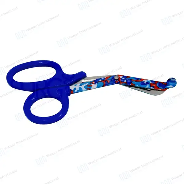 100 EMT Utility Scissors 7.25″ Paper Coated Blades Blue - surgical instruments manufactured by Waqar International, Sialkot - view 8