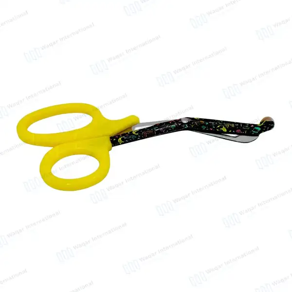 100 EMT Utility Scissors 7.25″ Paper Coated Blades Yellow - surgical instruments manufactured by Waqar International, Sialkot - view 7