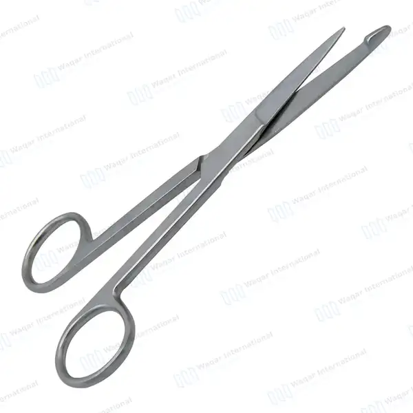Knowles Bandage Scissors Straight 5.5″ (14cm) - surgical instruments manufactured by Waqar International, Sialkot - view 2