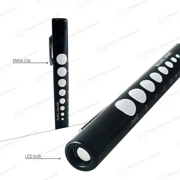 100 Pcs Disposable Penlights – Assorted Colors - surgical instruments manufactured by Waqar International, Sialkot - view 2