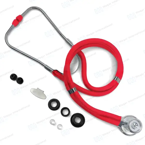 9 Pcs Medical Diagnostic Nurse Kit with FREE Penlight – Red - surgical instruments manufactured by Waqar International, Sialkot - view 3