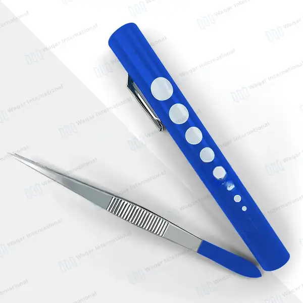 9 Pcs Medical Diagnostic Nurse Kit with FREE Penlight – Blue - surgical instruments manufactured by Waqar International, Sialkot - view 6