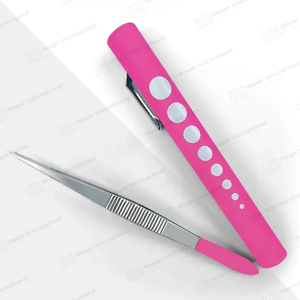 9 Pcs Medical Diagnostic Nurse Kit with FREE Penlight – Pink - surgical instruments manufactured by Waqar International, Sialkot - view 6