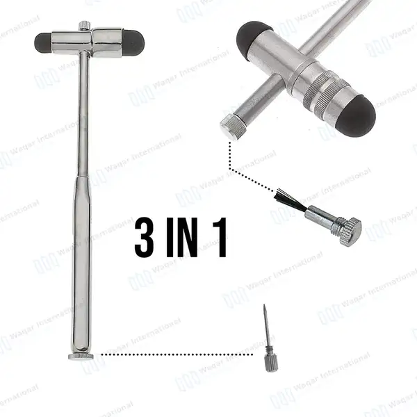 5 Pcs Neuro Percussion Berliner Reflex Taylor Buck Hammer Diagnostic Kit - surgical instruments manufactured by Waqar International, Sialkot - view 5