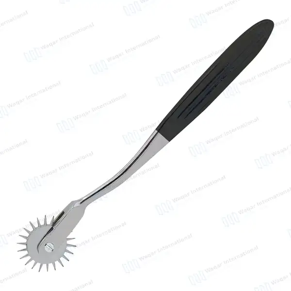 Wartenberg Neurological Pinwheel 1 Head 7″ Black Color Handle - surgical instruments manufactured by Waqar International, Sialkot - view 8