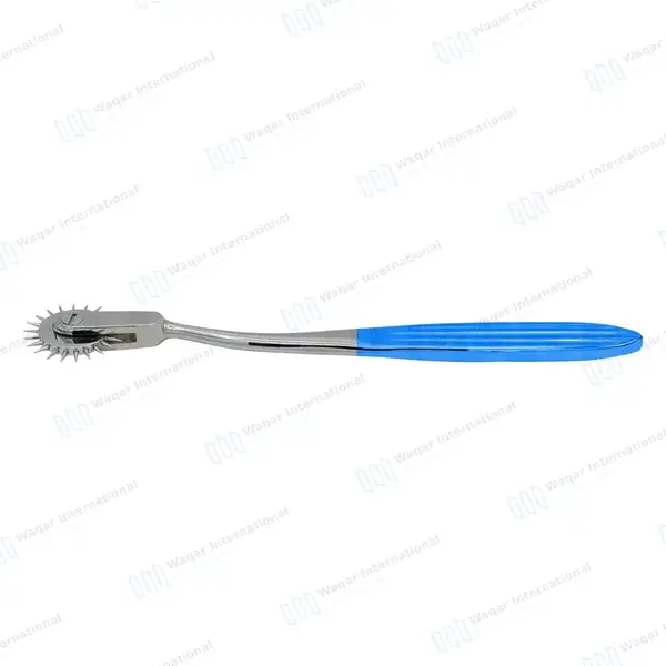 Wartenberg Neurological Pinwheel 1 Head 7″ Blue Color Handle - surgical instruments manufactured by Waqar International, Sialkot - view 8