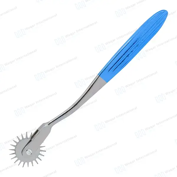 Wartenberg Neurological Pinwheel 1 Head 7″ Blue Color Handle - surgical instruments manufactured by Waqar International, Sialkot - view 9