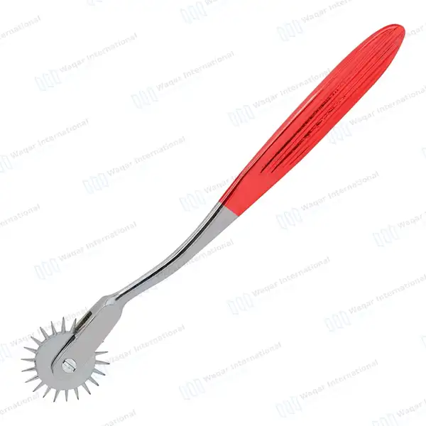 Wartenberg Neurological Pinwheel 1 Head 7″ Red Color Handle - surgical instruments manufactured by Waqar International, Sialkot - view 9