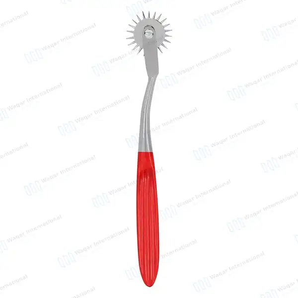 Wartenberg Neurological Pinwheel 1 Head 7″ Red Color Handle - surgical instruments manufactured by Waqar International, Sialkot - view 10