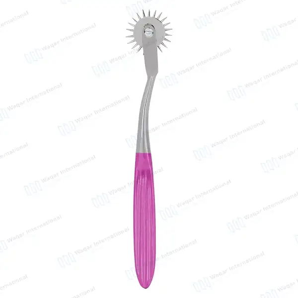 Wartenberg Neurological Pinwheel 1 Head 7″ Pink Color Handle - surgical instruments manufactured by Waqar International, Sialkot - view 10