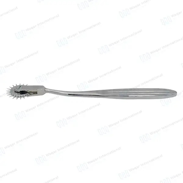 Wartenberg Neurological Pinwheel 1 Head 7″ Silver Color Handle - surgical instruments manufactured by Waqar International, Sialkot - view 8
