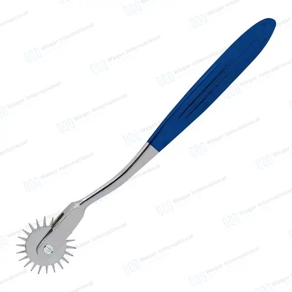 Wartenberg Neurological Pinwheel 1 Head 7″ Navy Blue Color Handle - surgical instruments manufactured by Waqar International, Sialkot - view 8