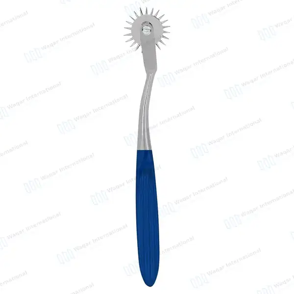 Wartenberg Neurological Pinwheel 1 Head 7″ Navy Blue Color Handle - surgical instruments manufactured by Waqar International, Sialkot - view 9