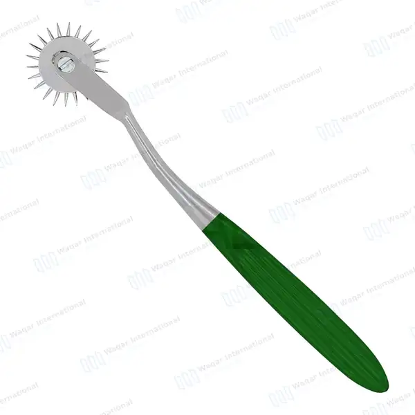 5 Wartenberg Pinwheel Set Chrome-Plated with Color Handles - surgical instruments manufactured by Waqar International, Sialkot - view 9