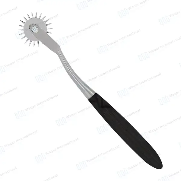 50 Wartenberg Neurological Pinwheel 7″ Black Color Handle - surgical instruments manufactured by Waqar International, Sialkot - view 2