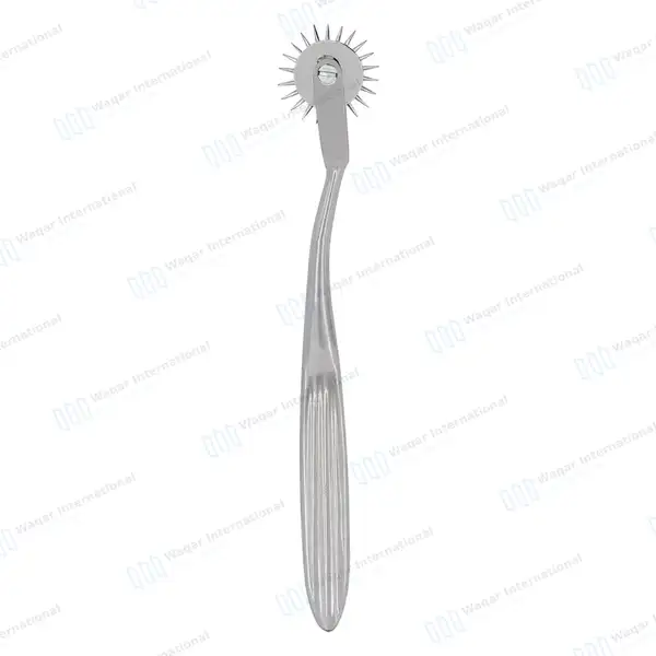 5 Wartenberg Pinwheel 1 Head 7″ Silver Color Handle - surgical instruments manufactured by Waqar International, Sialkot - view 10