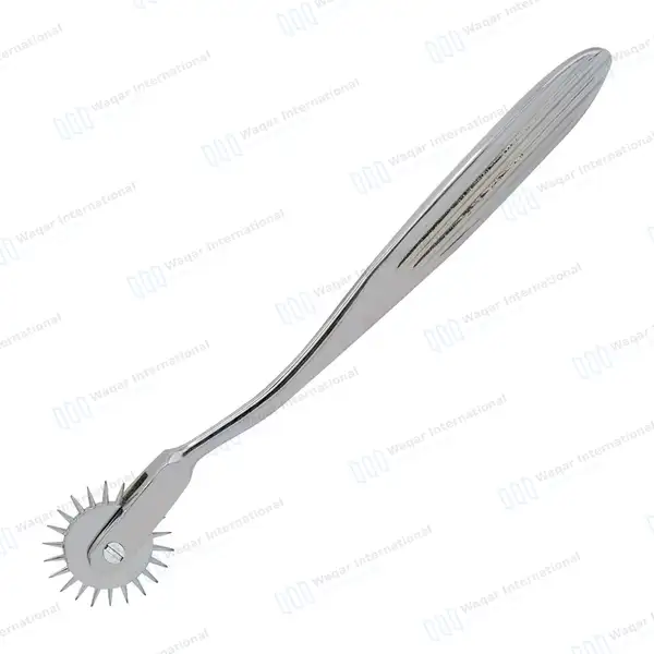 10 Wartenberg Pinwheel 1 Head 7″ Silver Color Handle - surgical instruments manufactured by Waqar International, Sialkot - view 8
