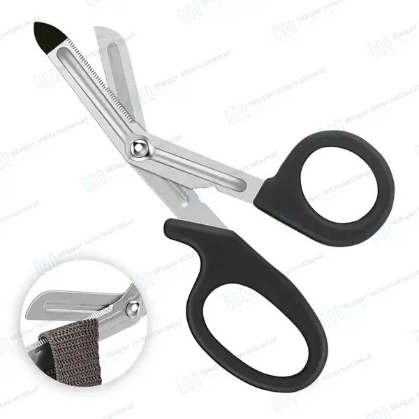 50 Pcs EMT Shears with Probe 5.5″ Assorted Colors - surgical instruments manufactured by Waqar International, Sialkot - view 2