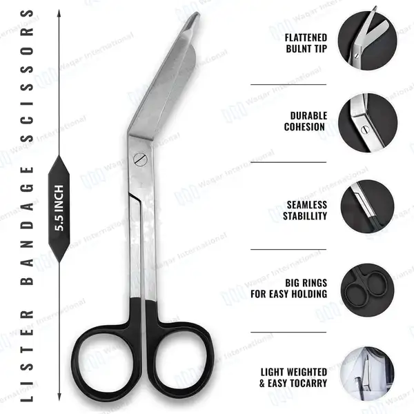 8 Pcs Medical Diagnostic Kit – Black - surgical instruments manufactured by Waqar International, Sialkot - view 4
