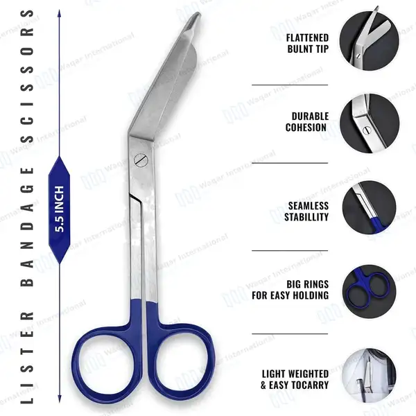 8 Pcs Medical Diagnostic Kit – Blue - surgical instruments manufactured by Waqar International, Sialkot - view 4