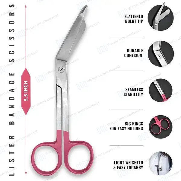 8 Pcs Medical Diagnostic Kit – Pink - surgical instruments manufactured by Waqar International, Sialkot - view 4