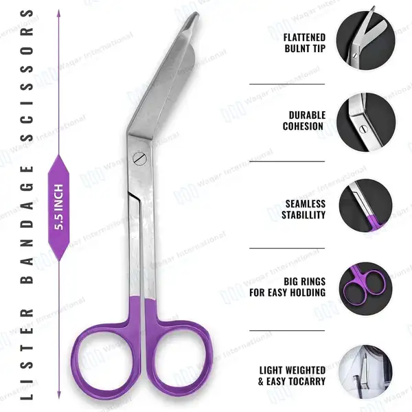 8 Pcs Medical Diagnostic Kit – Purple - surgical instruments manufactured by Waqar International, Sialkot - view 4