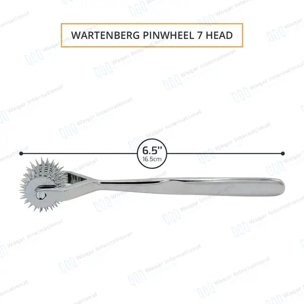 Wartenberg Neuro Pinwheel 7 Head 6.5″ Diagnostic Instrument - surgical instruments manufactured by Waqar International, Sialkot - view 3