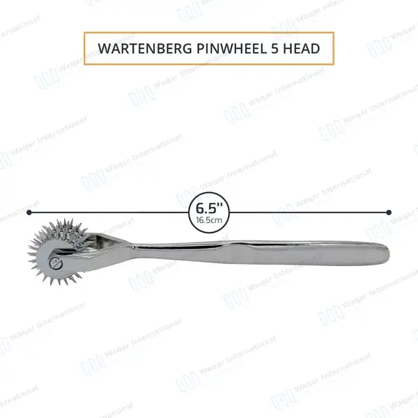 2 Wartenberg Neuro Pinwheel Set 1 & 5 Head Diagnostic Instrument - surgical instruments manufactured by Waqar International, Sialkot - view 4