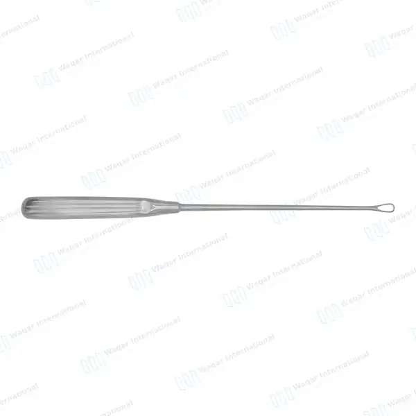 Sims Uterine Curette 11″ (27.9cm) Sharp Blade Size #5 - surgical instruments manufactured by Waqar International, Sialkot - view 6
