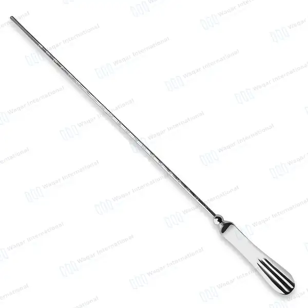 2 Sims Uterine Sound 13″ Straight & Curved Malleable Shank - surgical instruments manufactured by Waqar International, Sialkot - view 4