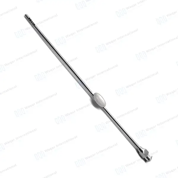 Novak Endometrial Suction Biopsy Curette 2mm 9 3/4″ with Luer Hub - surgical instruments manufactured by Waqar International, Sialkot - view 2
