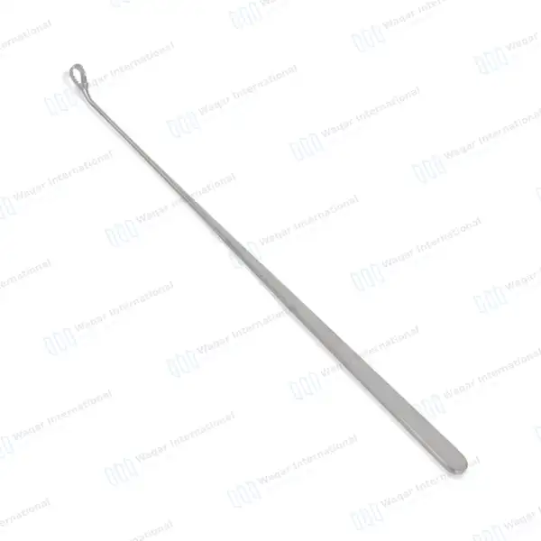 Heaney Uterine Biopsy Curette 9″ Serrated Loop - surgical instruments manufactured by Waqar International, Sialkot - view 2