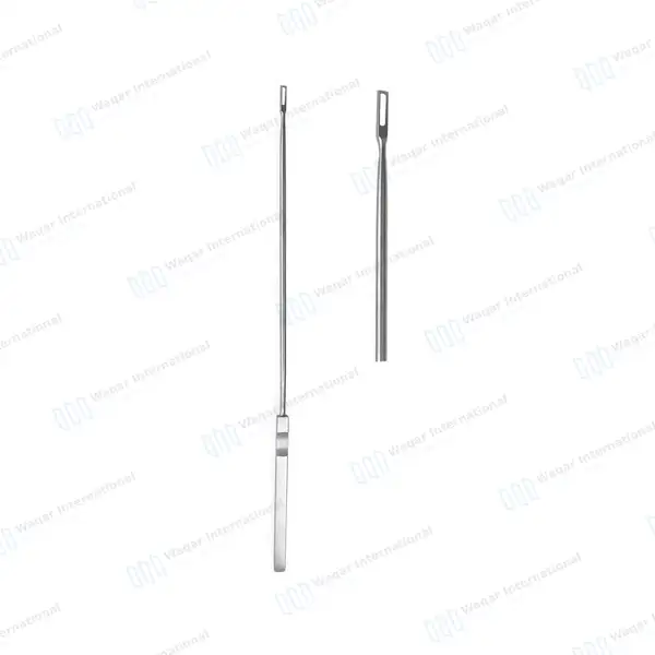 Kevorkian-Younge Endocervical Biopsy Curette 12″ Loop 3X12mm Without Basket - surgical instruments manufactured by Waqar International, Sialkot - view 2