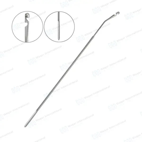 5 IUD Extractor Hook 10 1/4″ (26cm) - surgical instruments manufactured by Waqar International, Sialkot - view 2