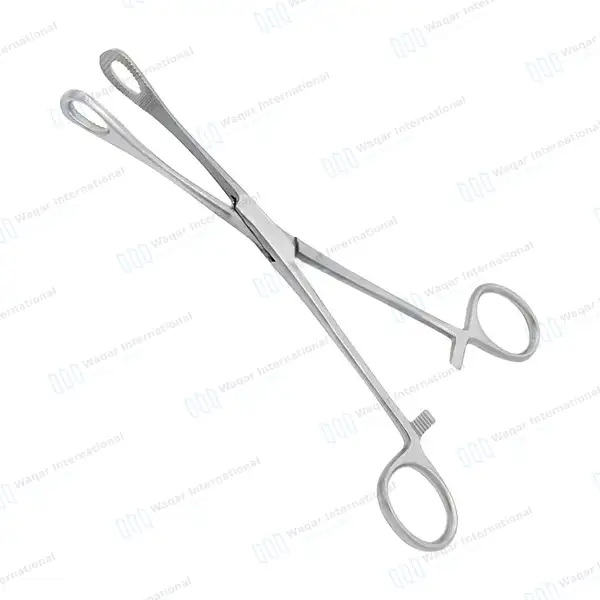 Foerster Sponge Forceps 7″ Straight Serrated Jaws - surgical instruments manufactured by Waqar International, Sialkot - view 2
