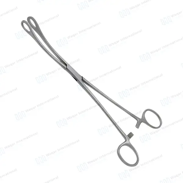 Foerster Sponge Forceps 7″ Curved Smooth Jaws - surgical instruments manufactured by Waqar International, Sialkot - view 2