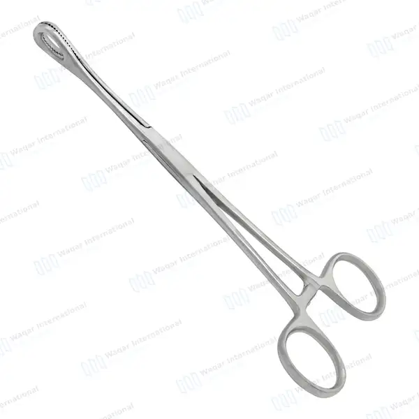 Foerster Sponge Forceps 9.5″ Straight Serrated Jaws - surgical instruments manufactured by Waqar International, Sialkot - view 8