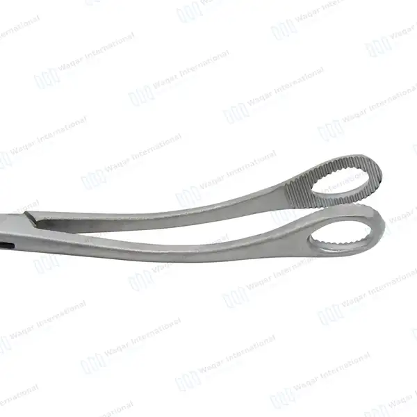 Foerster Sponge Holding Forceps 9.5″ Curved Serrated Jaws - surgical instruments manufactured by Waqar International, Sialkot - view 6