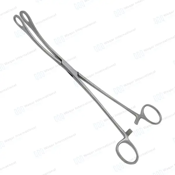 Foerster Sponge Holding Forceps 9.5″ Curved Smooth Jaws - surgical instruments manufactured by Waqar International, Sialkot - view 2