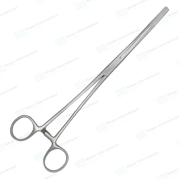 Foerster Sponge Holding Forceps 9.5″ Curved Smooth Jaws - surgical instruments manufactured by Waqar International, Sialkot - view 9