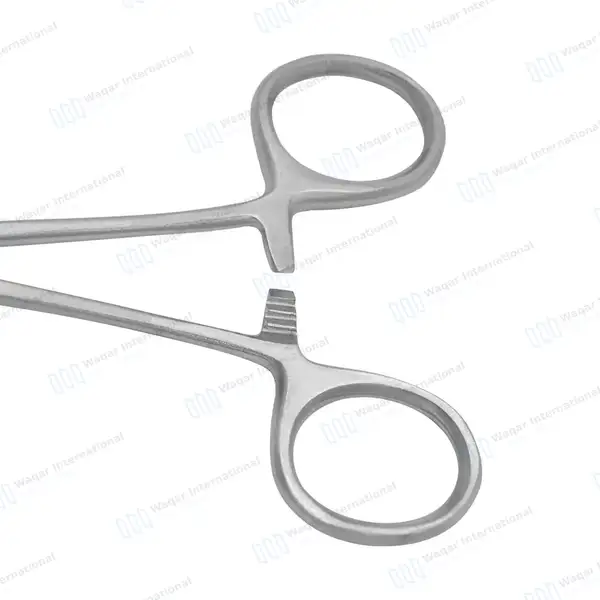 2 Foerster Sponge Holding Forceps 7″ & 9.5″ Curved Serrated - surgical instruments manufactured by Waqar International, Sialkot - view 6