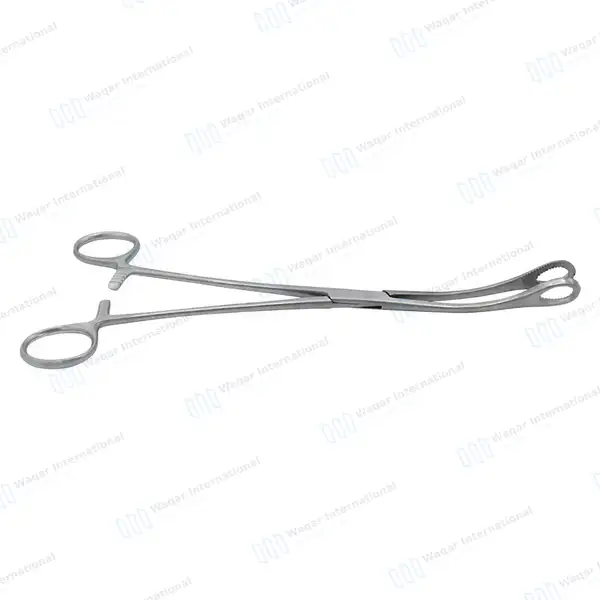 3 Foerster Sponge Holding Forceps 9.5″ Curved Serrated - surgical instruments manufactured by Waqar International, Sialkot - view 8