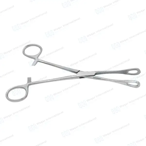 3 Foerster Sponge Holding Forceps 9.5″ Straight Serrated - surgical instruments manufactured by Waqar International, Sialkot - view 7