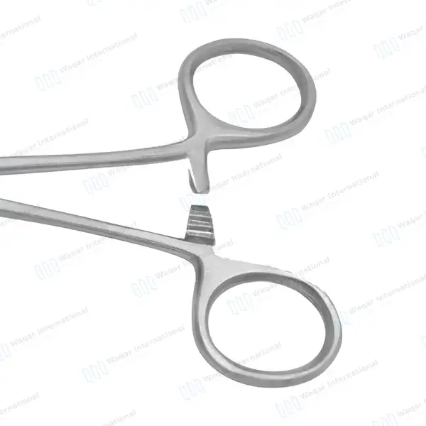Body Piercing Sponge Forceps 7″ Non Slotted Curved Serrated - body piercing instruments manufactured by Waqar International, Sialkot - view 6