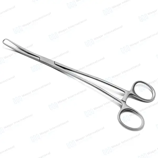 Duplay Uterine Tenaculum Forceps 10″ (25cm) Double Curved - surgical instruments manufactured by Waqar International, Sialkot - view 2