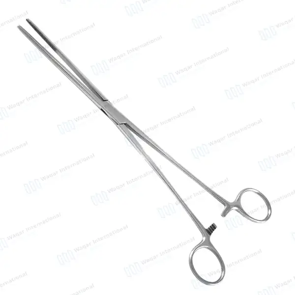 5 BOZEMAN Uterine Dressing Forceps 10″ Straight - surgical instruments manufactured by Waqar International, Sialkot - view 2