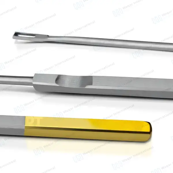 5 Kevorkian-Younge Biopsy Curette 12″ Loop 3X12mm Without Basket Half Gold Handle - surgical instruments manufactured by Waqar International, Sialkot - view 6