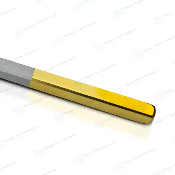 5 Kevorkian-Younge Biopsy Curette 12″ Loop 3X12mm with Basket Half Gold Handle - surgical instruments manufactured by Waqar International, Sialkot - view 7